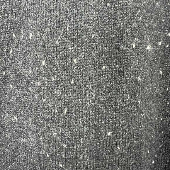 Project Sweater Womens Small 100% Cashmere Black Fleck Knit‎ Long Sleeve Crew S - Picture 6 of 9